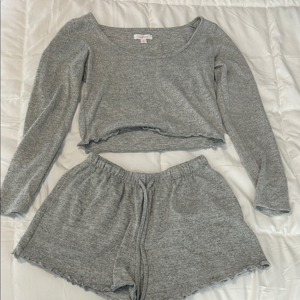 Wild Fable Heather Gray Lounge Set